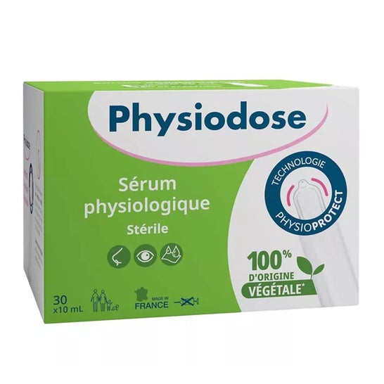 Physiodose Soro Fisiológico Estéril Plástico Vegetal 30x10 ml
