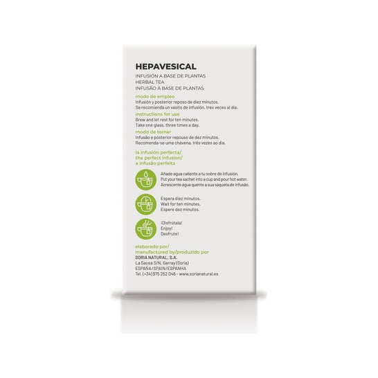 Soria Natural Natusor 01 - Hepavesical 20 filtros