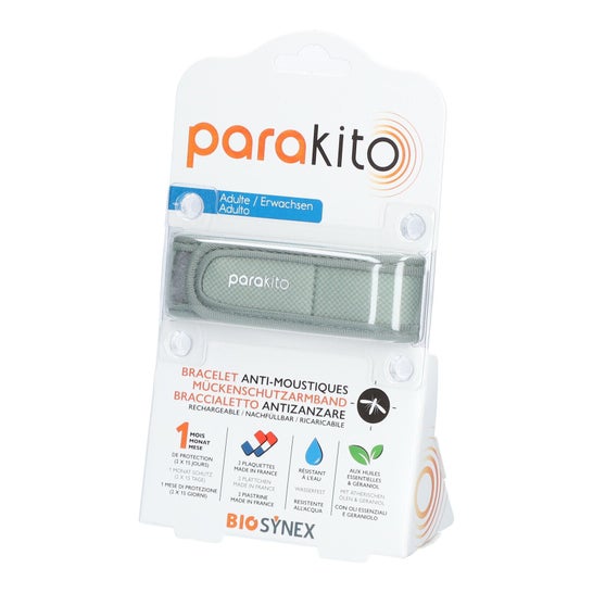 Para'Kito Pulseira Anti-Mosquitos Kit Adulto Cachi + 2 Recargas