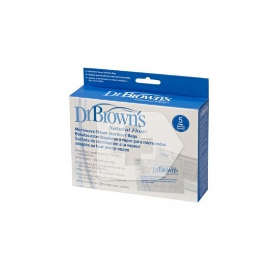 Dr. Brown's 1 saco de microondas esterilização a vapor 5uds