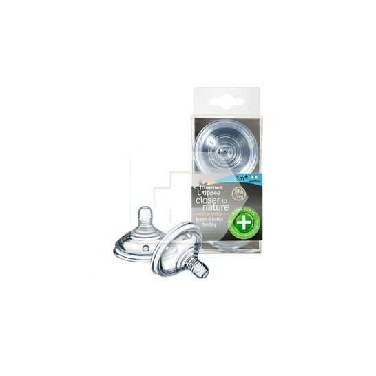 Tommee silicone mamilo fluxo médio 2uds