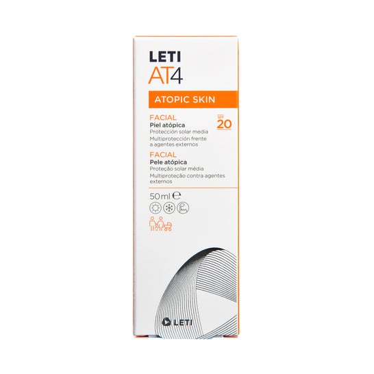 LetiAT4 Crema Facial Hidratante Piel Atópica Spf20 50ml