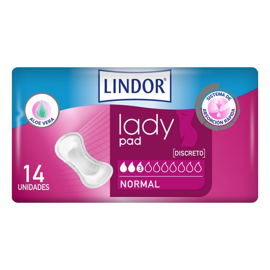 Lindor Lady Pad Pads Normais 14 unidades