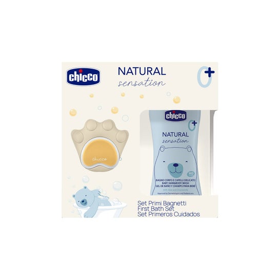Chicco Pack Natural Sensation Detergente 200 ml + Esponja