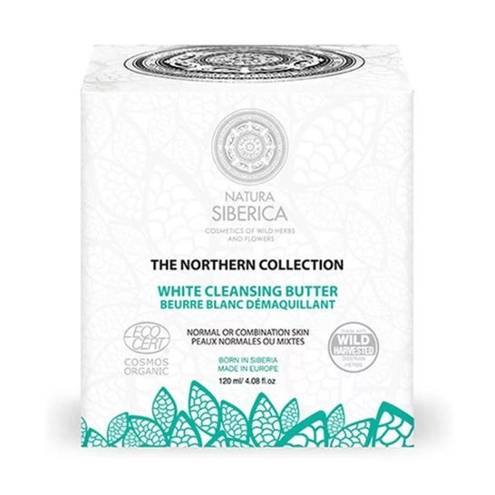 Natura Siberica Manteca blanca limpiadora desmaquillante de uso diario 120 ml