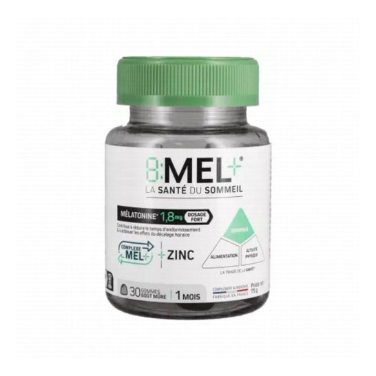8:MEL+ Melatonina 1,8mg Sabor Amora 30 Gummies