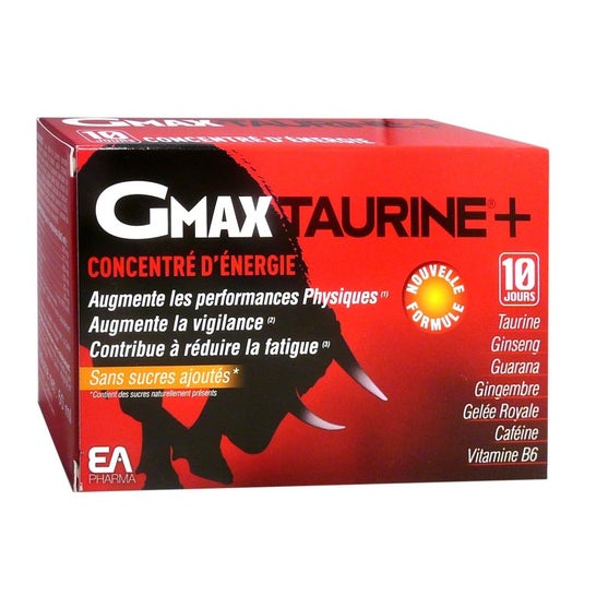 EA Pharma - Gmax-Taurina 30 ampolas