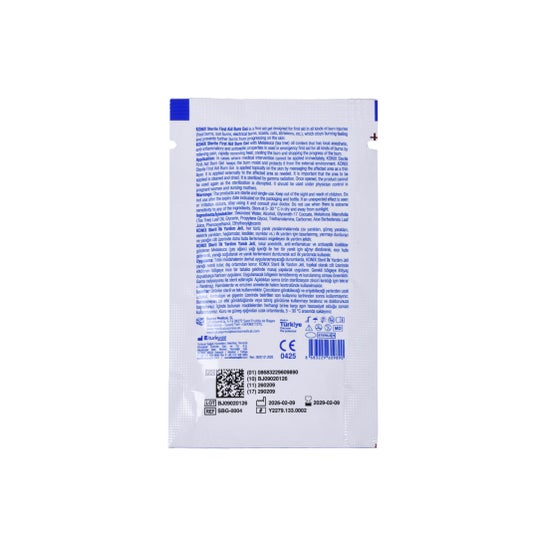 Konix Gel Para Queimaduras Estéril First Aid Burn Gel 100 Sachês