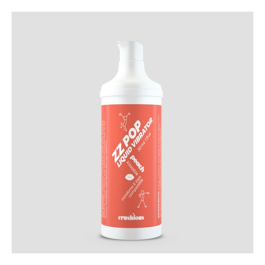Crushious Vibrador Líquido Zz Pop Pêssego 30ml