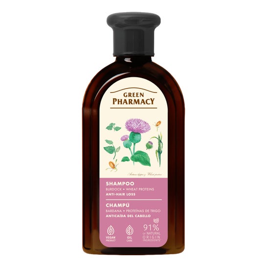 Green Pharmacy Champô Bardana e Proteínas de Trigo 350 ml