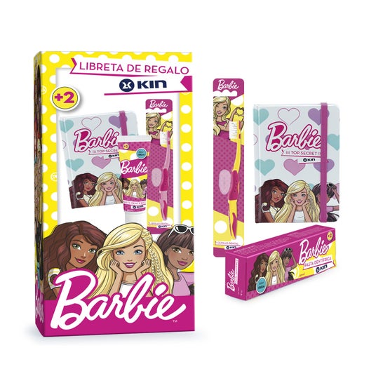 Kin Pack Escova Barbie + Pasta + Notebook
