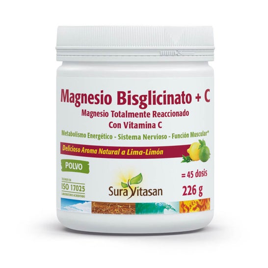Sura Vitasan Magnesio Bisglicinato + Vitamina C 226g