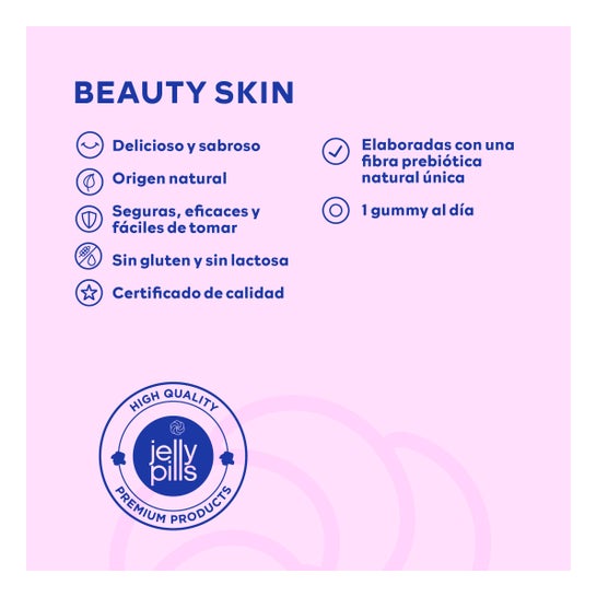 Jelly Pills Beauty Skin Gomas de Morango 60 Unidades