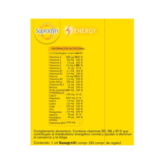 Supradyn Energy 90+30comp
