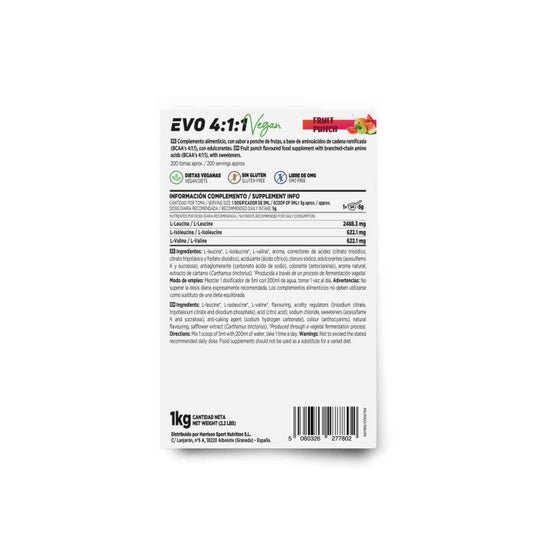 HSN Evo 4:1:1 BCAA's instantâneo Ponche de fr_FRutas 1kg