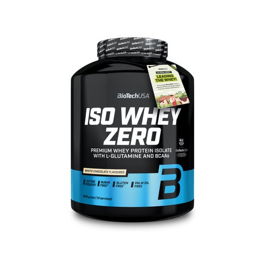 Biotech USA Iso Whey Zero Proteína Chocolate Branco 1,8 kg