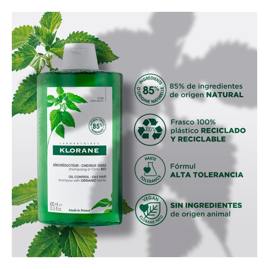 Klorane Champô Ritual Urtiga Branca 400ml
