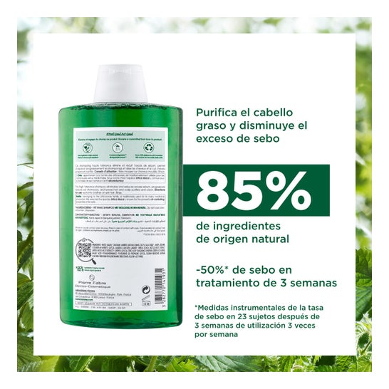 Klorane Champô Ritual Urtiga Branca 400ml