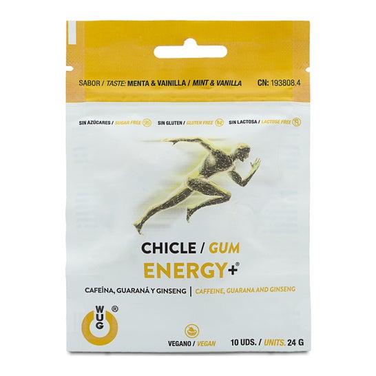 Wug Chicle Energy+ Menta y Vainilla 10uds