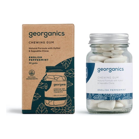 Georganics Natural Chewing Gum English Peppermint 30 Unidades