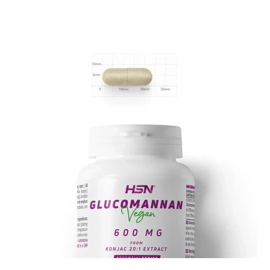 HSN Glucomanano 600mg 120vcaps