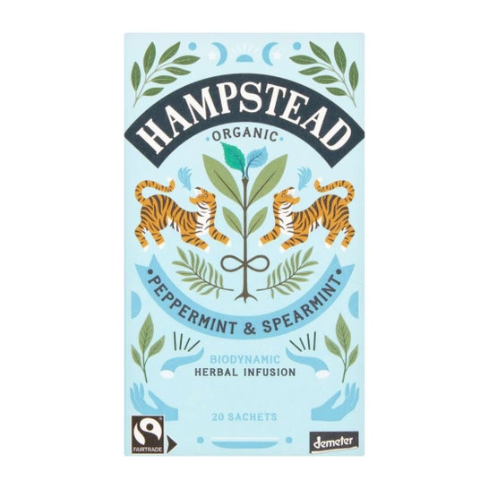 Hampstead Tea Organic Peppermint & Spearmint 20 Sobres