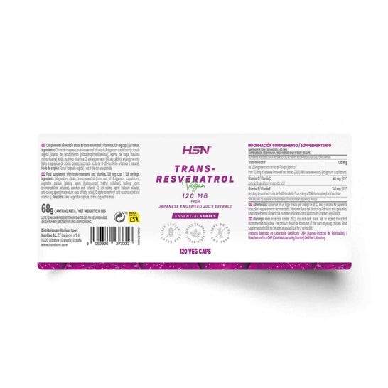HSN Resveratrol 120mg 120vcaps