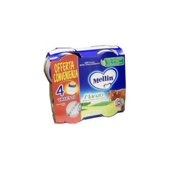 Carne de vaca Mellin Omog 4X80G