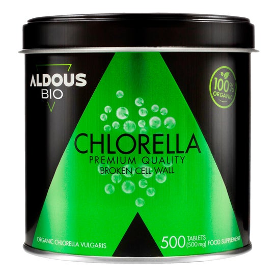 Aldous Bio Chlorella Ecological e Organic Organic Premium Quality 500comp