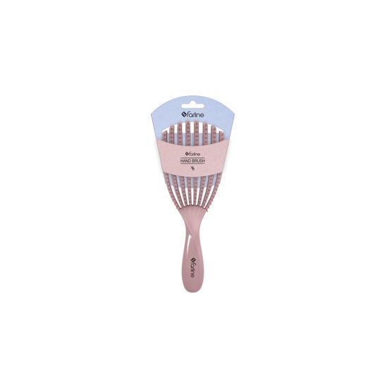Farline Escova de Cabelo Hand Brush Rosa 1 unid.