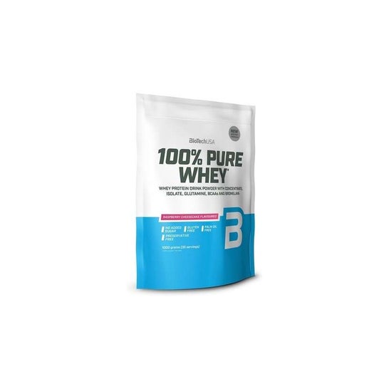 BioTech USA 100% Pure Whey Raspberry Cheesecake 1000g