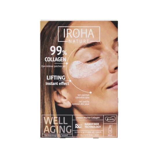 Iroha Nature 99% Collagen Patches Contorno dos Olhos 6 Unidades