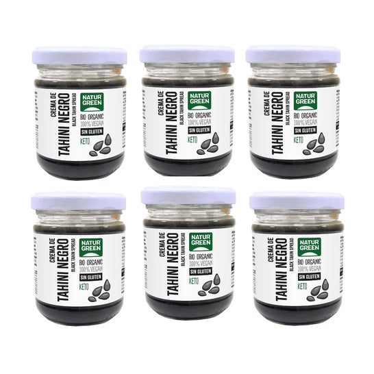 NaturGreen Pack Tahine Preto Eco 6x180g