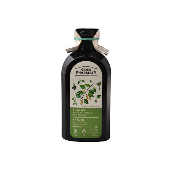 Green Pharmacy Champô Anticaspa Bétula e Óleo de Rícino 350 ml