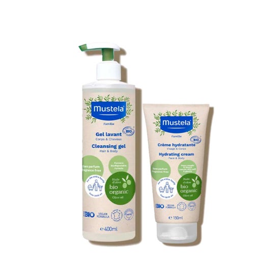 Mustela Coffret Family Essentials Bio Gel Champô + Creme