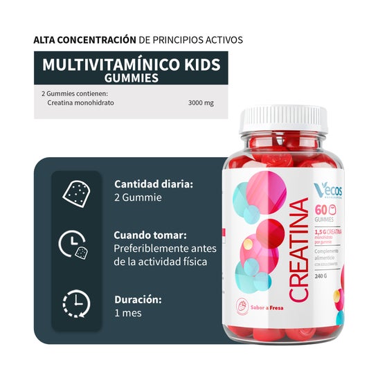 Vecos Nucoceutical Creatina 60 Gummies