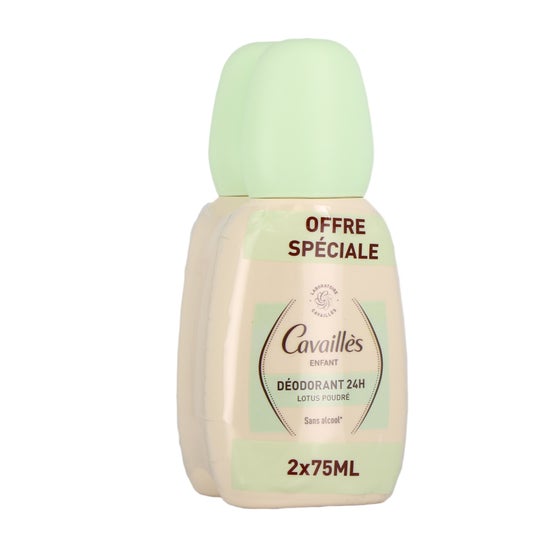 Cavaillès Desodorante 24H Infantil Lótus 2x75 ml
