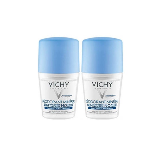 Vichy dodorant ball sem sal de alumínio mineral 48h lote 2x50 ml