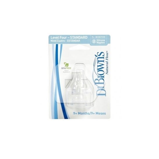 Mamilo de silicone do Dr. Brown nível 4 2uds