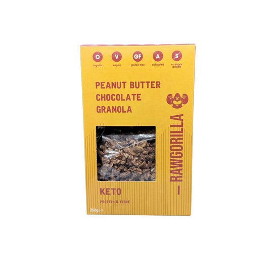 Raw Gorilla Granola Keto Creme de Amendoim e Chocolate 250 g