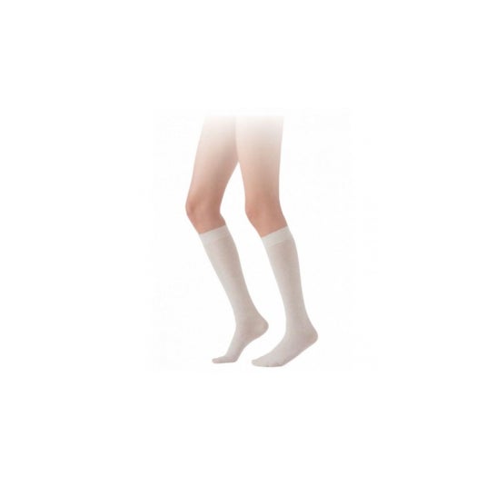 Sigvaris Origin Linen Women's Socks White Tamanho S 1 unidade