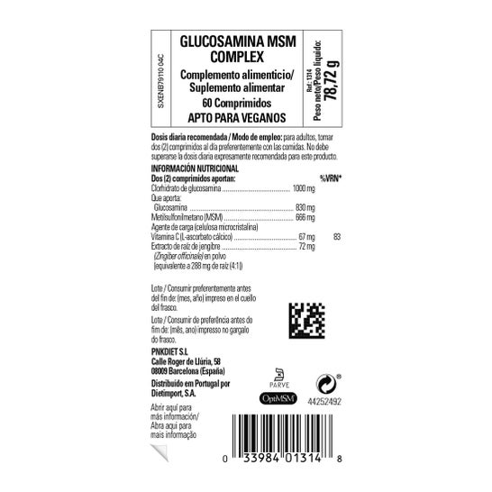 Solgar Glucosamina Msm Complex 60comp.