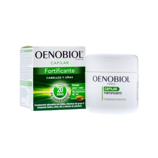 Capa de Cabelo Fortificante Oenobiol ™ 60cáps