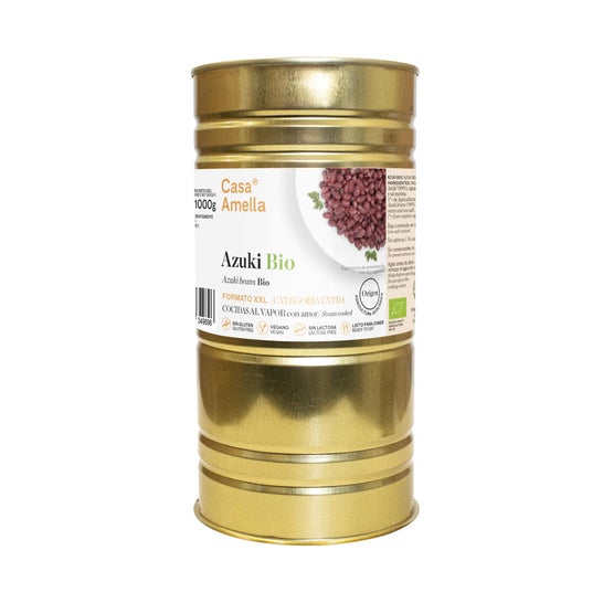 Casa Amella Azuki Cozinhado Orgânico Azuki S/G Vegan 500g