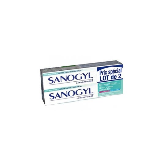 Sanogyl Dentifrice BiSensitive 2 x 75 ml