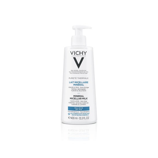 Vichy Pureza Térmica Leche Micelar Mineral Piel Seca 400ml VICHY, 400ml (Código PF )