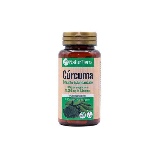 Cúrcuma Naturtierra 20 Cápsulas Vegetais