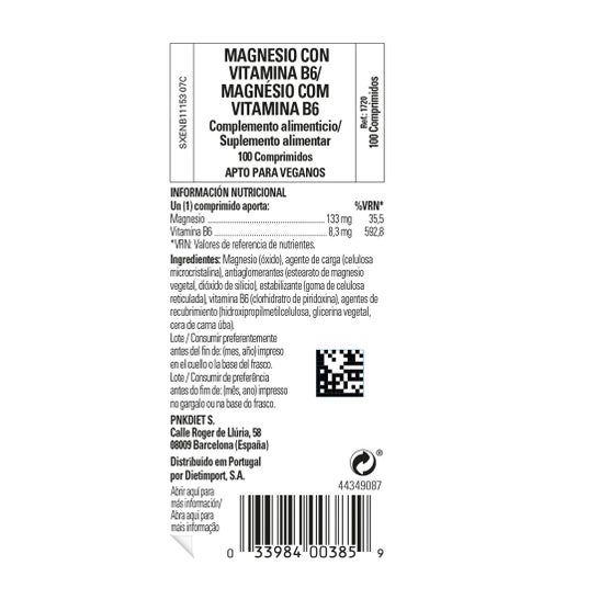 Solgar Magnesio + B6 100 Tab