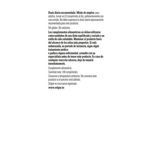 Solgar Magnesio + B6 100 Tab