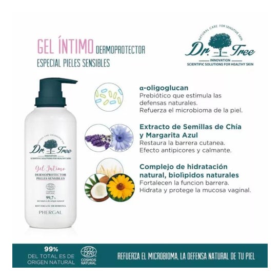 Dr. Tree Intimate Gel Dermoprotector Hipoalergénico Sensitivo 400ml Dr. Tree Intimate Gel Dermoprotector Hipoalergénico Sensitivo 400ml